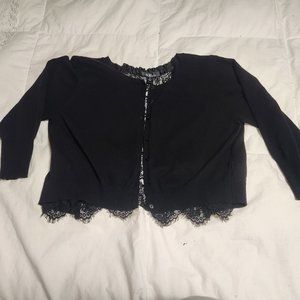 Black  AGB Cardiagan Sweater Size 14